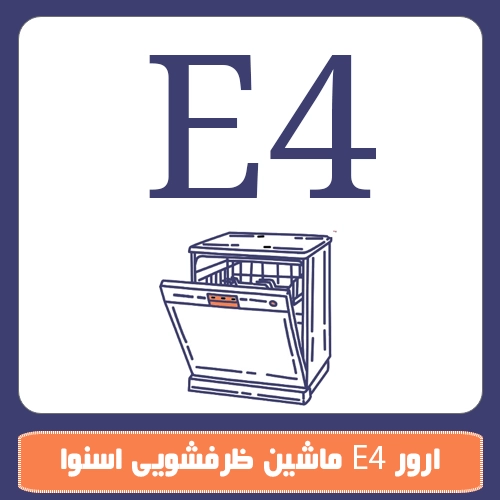 رفع خطای e4 در ماشین ظرفشویی اسنوا